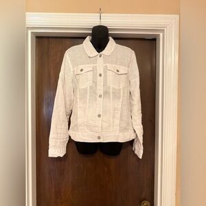 Jones New York Thin Linen Jacket - Size L